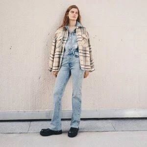 Zara Plaid Shirt Jacket